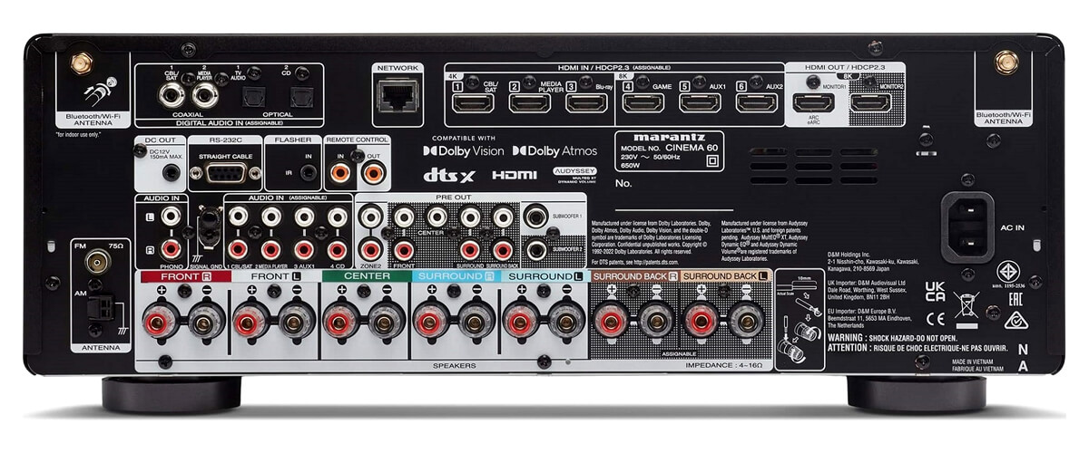 Marantz CINEMA 60 specifications