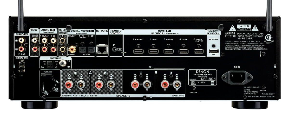 Denon DRA-800H specifications