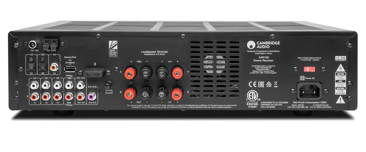 Cambridge Audio AXR100 specifications