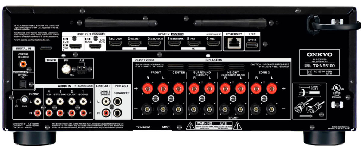 onkyo-tx-nr6100 specifications