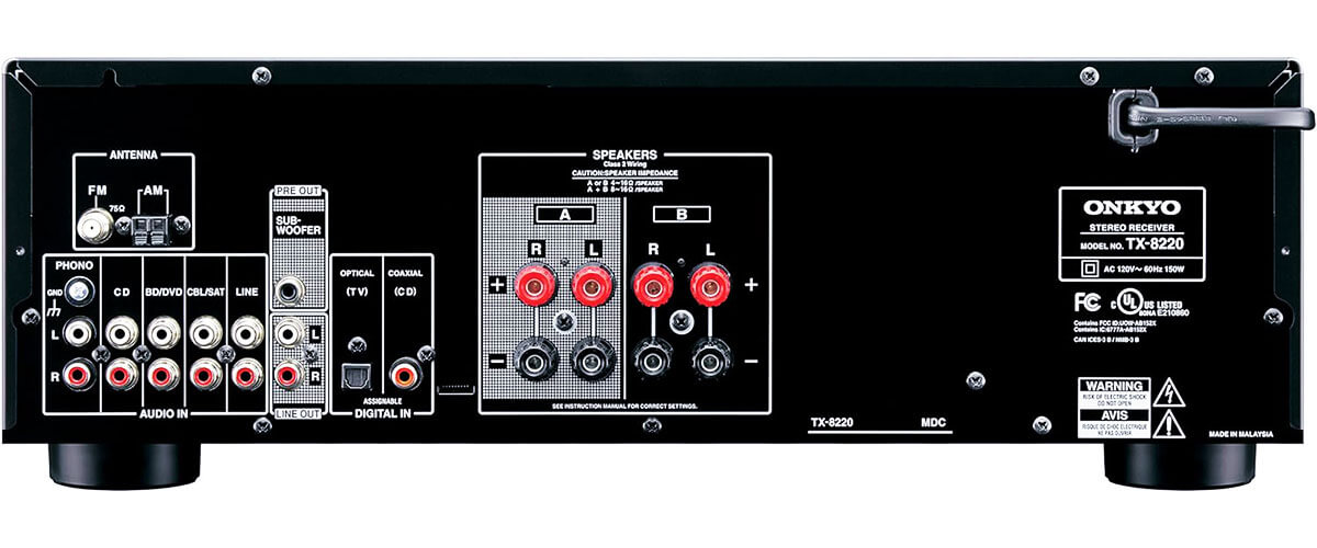 Onkyo-tx-8220 specifications